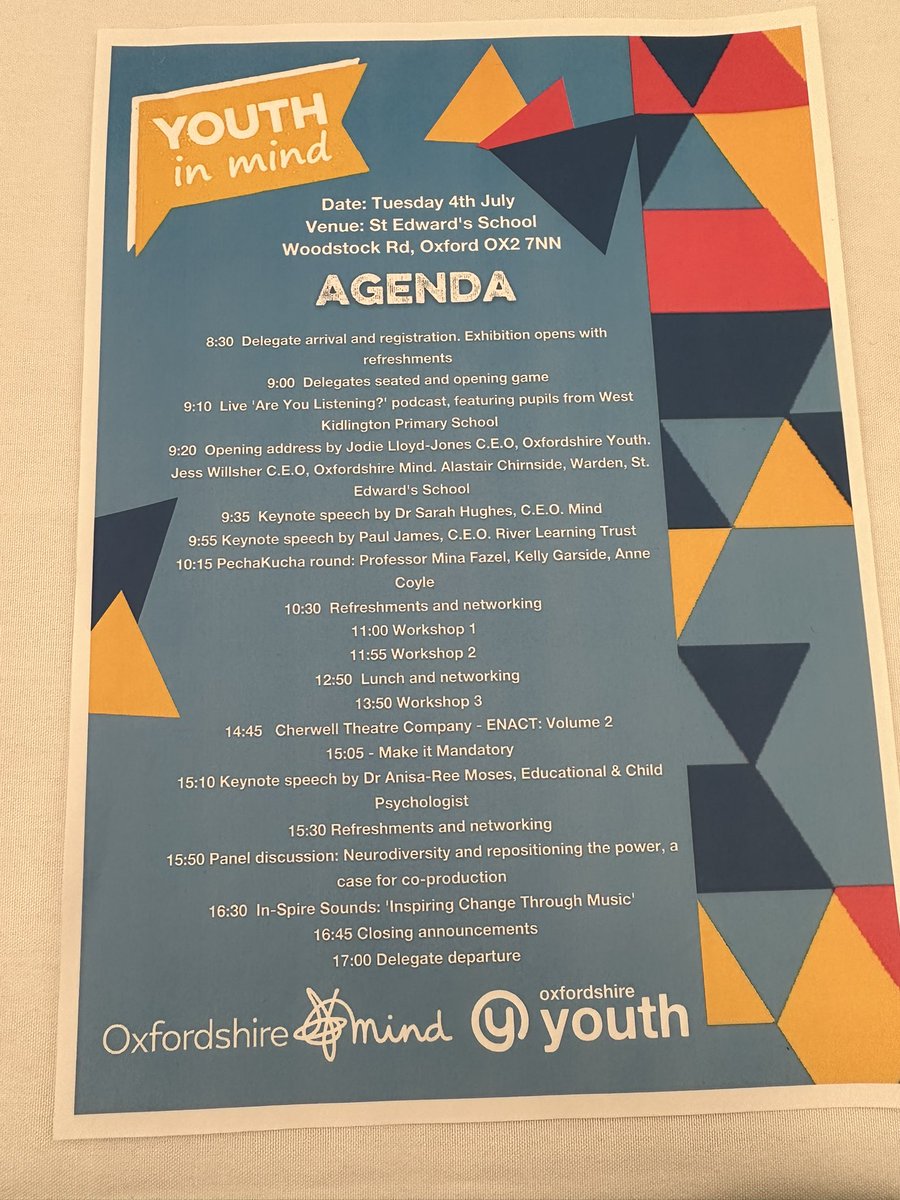 MNarajos's tweet photo. Most important take-home from #YouthInMind #YIM2023 held at  @TeddiesOxford by @OxfordshireMind @OxYouth: It’s important not to feel helpless; there is so much we can do as educators to have a positive impact on youth mental health &amp; #wellbeing.

Forming partnerships is the key. https://t.co/TIr3Nooi3h