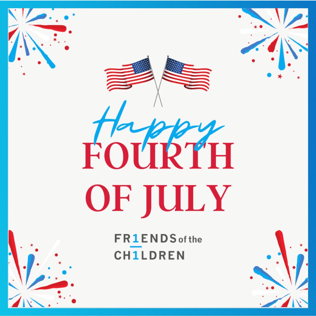 Happy Independence Day from Friends of the Children! We wish you a safe and happy 4th of July holiday. May we continue to pursue freedom, justice, and liberation for all people in communities across the nation!