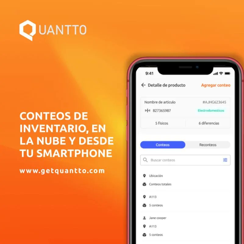 quanttoapp's tweet photo. Cuenta tu inventario con Quantto!  Fácil y económico.  Usa tu teléfono para escanear tu productos y termina tus inventarios cíclicos mas rápido y con mayor exactitud.  Mas información en: https://t.co/faxpsvZeyt

#inventario #inventariociclico #conteo #logistica #bodega https://t.co/XhLforracO