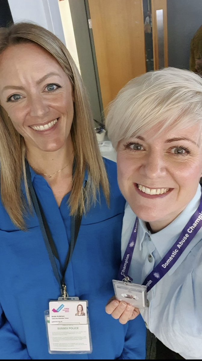 Bridie1683's tweet photo. An inspiring day at @sussex_police HQ, supporting the #DAMatters Champions CPD event. A great opening by @KatyBourne & some great inputs from the @HollieGazzardT, the Domestic Abuse Alliance & Veritas Justice. Thank Ruth & Ben for organising today, a pleasure to be part of it! ๐ https://t.co/Xwf7J3ytKZ