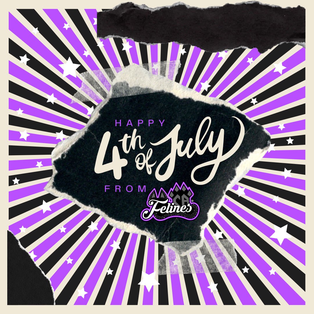 Happy 4th of July from your CA Felines!!! 🎇💜 #happyfourthofjuly #happyfourth #4thofjuly #cheerathletics #felines