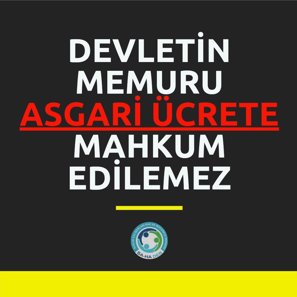 Yoksulluk Sınırı 33.788₺
Açlık Sınırı 10.373₺
Lisans Hemşire Maaşı (maaş+döner+taban+teşvik) 17.000₺
<a href="/SaHaDernegi/">Sağlık Çalışanları Hak Ve Mücadele Derneği</a>

TÜİK GERÇEĞİ SAKLAMA #MemuraİtibarZammı