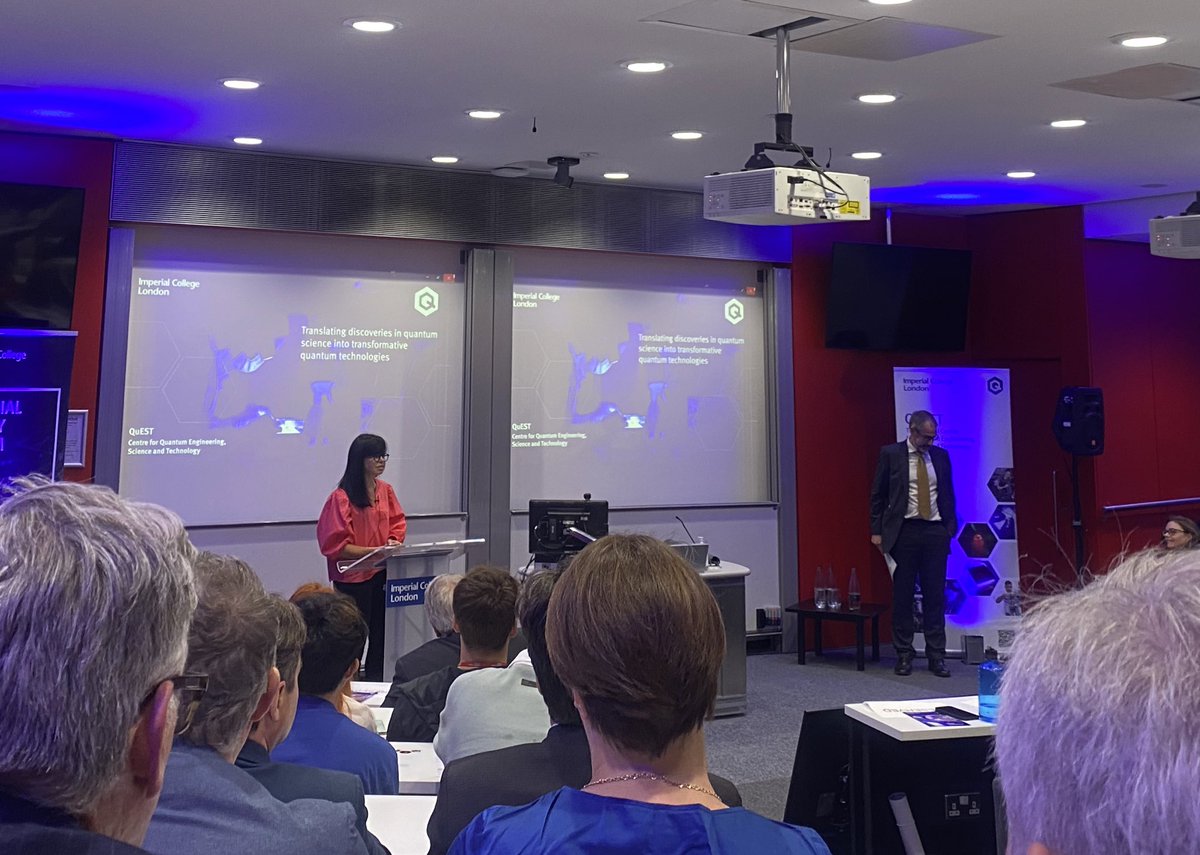 ‘QuEST represents a critical initiative. 

@imperialcollege are well placed to solve such challenges. Our researchers are working to face future quantum challenges’ - Dr @jesswade 

#quantum #engineering #science #quantumtechnologies #technology