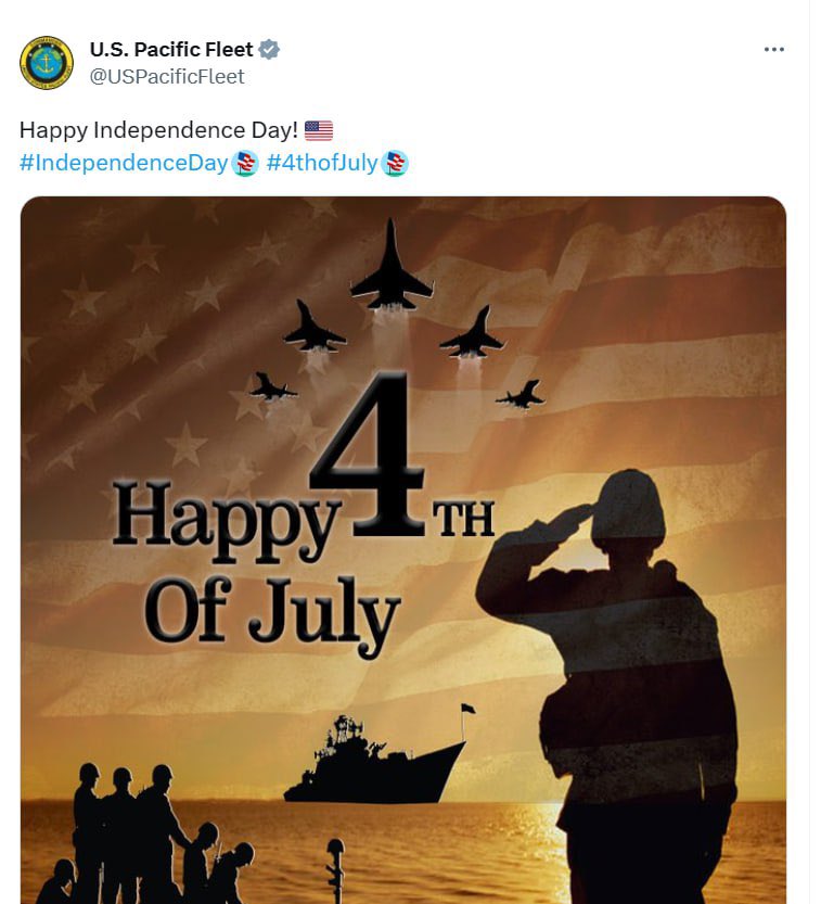 trump speech blunder july 4th