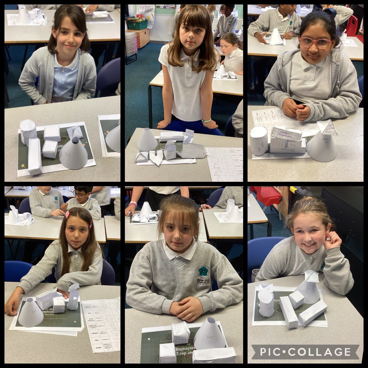 BriarHillSch's tweet image. @BriarHillSch #design #DT #shellstructure #3D day 2 of our DT unit - practising different 3D shapes ready for our planning tomorrow of the end product.