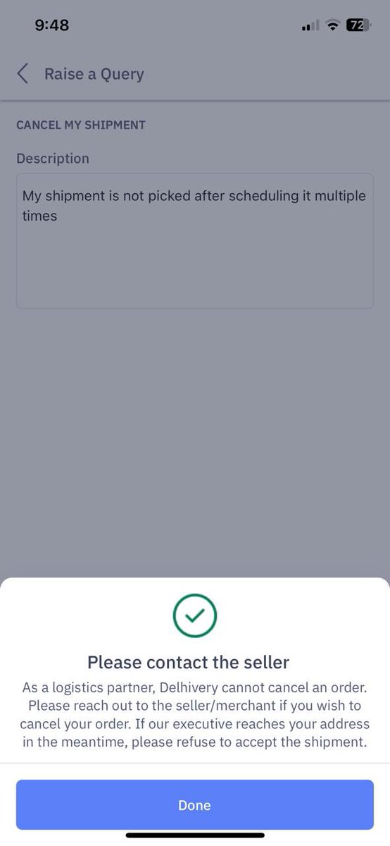 KashishAggarwa7's tweet photo. @help_delhivery This is the error coming. Pleasecancel @help_delhivery https://t.co/W7m0et9Wwi