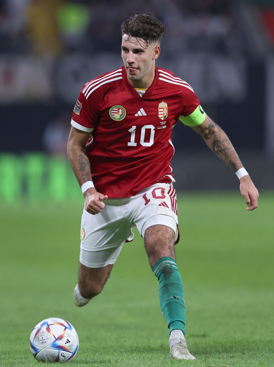 BenBocsak's tweet photo. 🗣️ "My goal is to be the most capped Hungarian player of all time and beat Balázs Dzsudzsák's record." 

Dominik Szoboszlai in his press conference today. 

Already a Hungarian legend. So many bright years ahead for the national team captain. https://t.co/xvsr06XxEQ