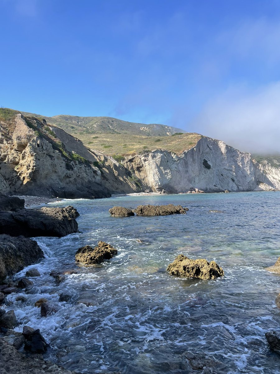 dispatch from Santa Cruz Island July 4th weekend crew with <a href="/nature_org/">The Nature Conservancy</a> 🌱lopping invasive plants along the roads for fire hazard reduction and finding some magnificent views along the way