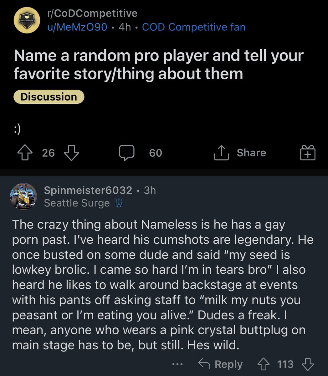 CoDCompetitive Reddit is undefeated sometimes 😭😭