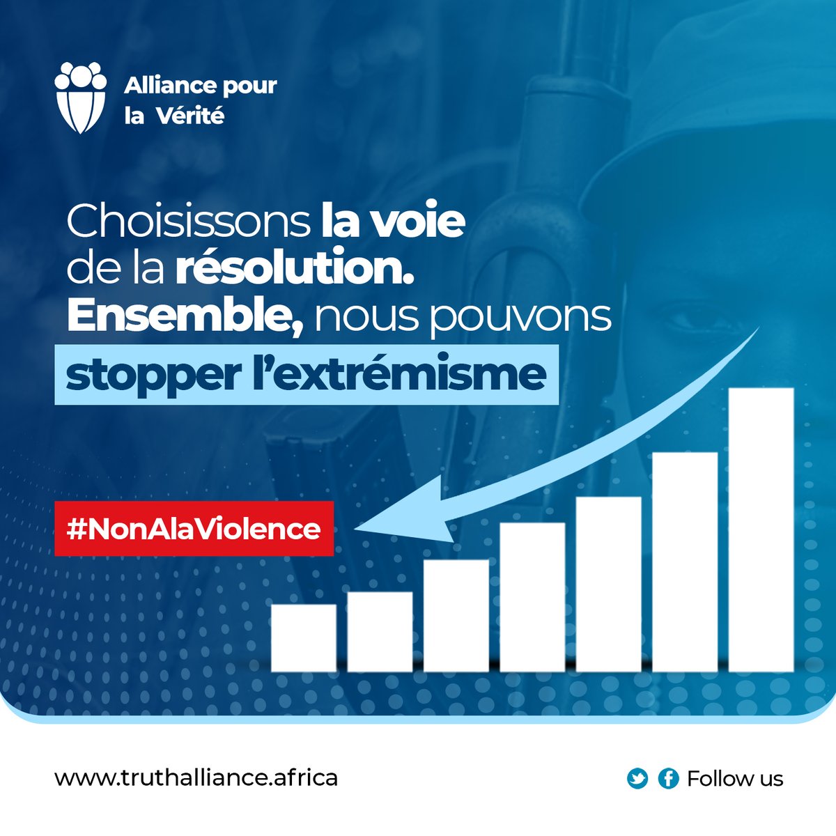 Choisissons la voie de la résolution pacifique. Ensemble, nous pouvons stopper l'extrémisme.

#NonALaViolence #IlEstTempsDeDireLaVerite #paix #cohesionsociale