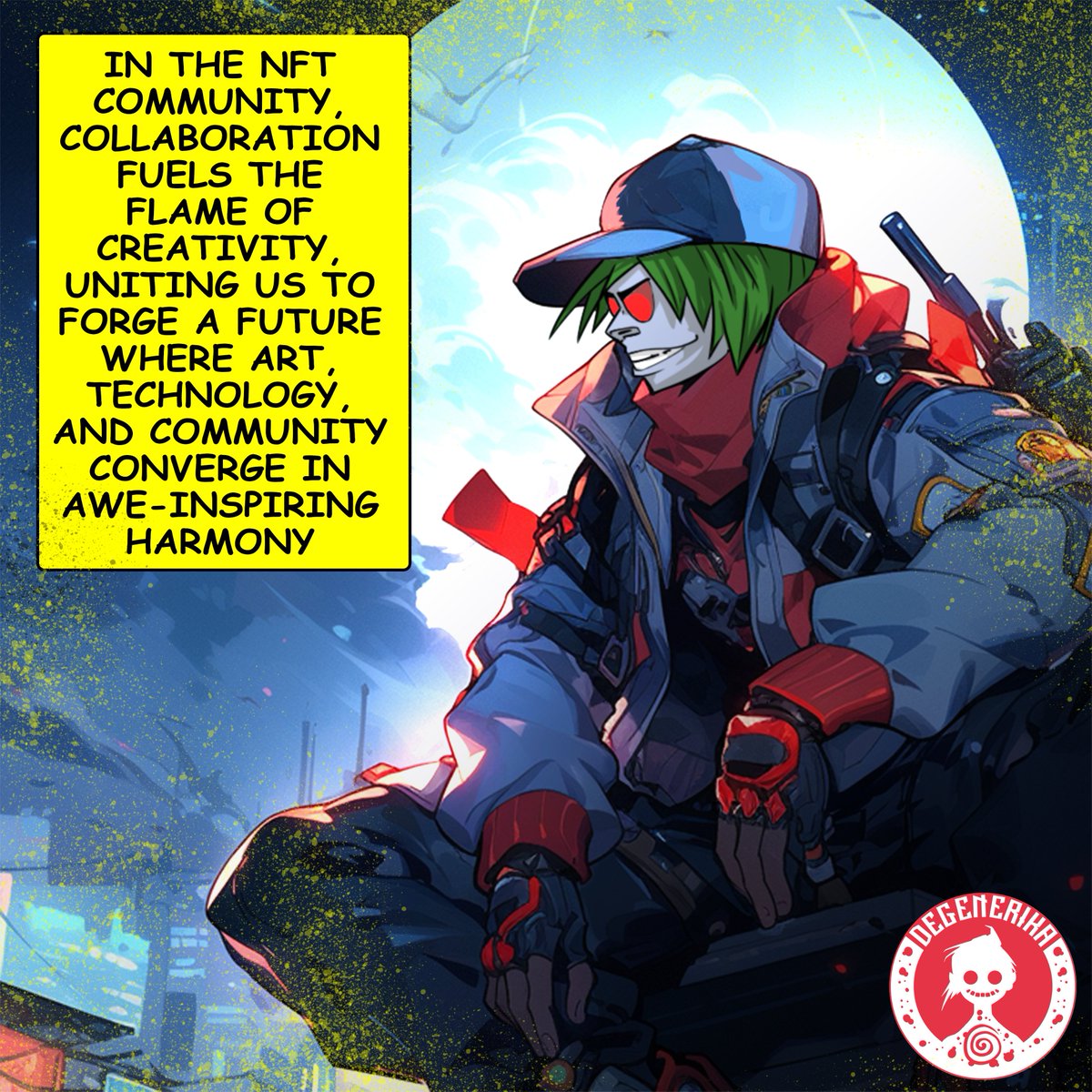 DegenerikaS's tweet image. 📢 #NFTCommunity, brace yourselves! Our community project is coming your way, fueled by our Imagination and Art! Get ready to engage, connect, and be inspired like never before. Stay tuned for the big reveal!   
#CollaborativeProject #Web3 #nftarti̇st #Blockchain