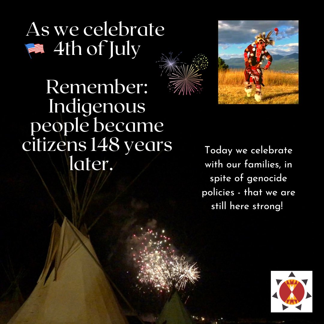 lakotalaw's tweet photo. After July 4, 1776 it took United States Congress 148 years later to pass policy for Native people citizenship on our own lands. As we celebrate the historical Independence Day, remember we continue to fight &amp; stand for tribal sovereignty  for our children and grandchildren. https://t.co/t6shboxJmI