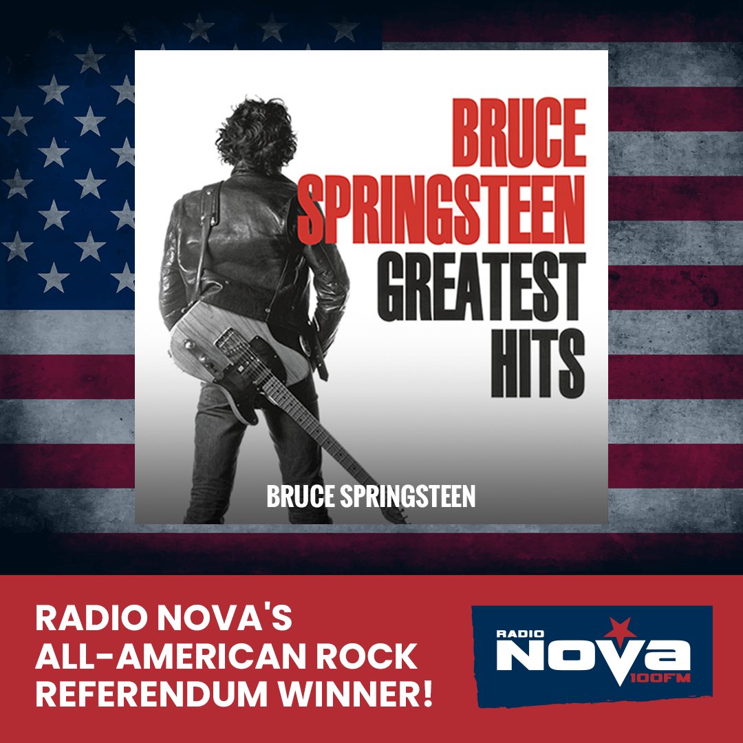 radionova100's tweet photo. Our winner crowned by YOU the listeners!!

It’s Bruce Springsteen - The Greatest American Act of ALL time!

#BruceSpringsteen #TheBoss #Springsteen #RadioNova100 #SeriouslyAddictiveMusic https://t.co/vSMYdIiiSQ