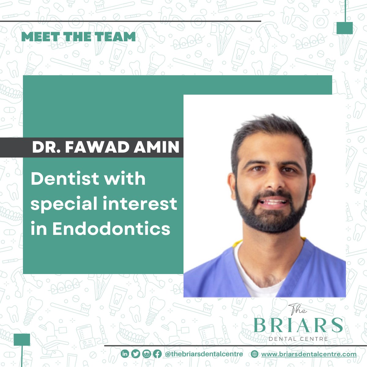 Meet Fawad - Our Dental Superstar! We're excited to introduce Fawad, a valued member of our team at The Briars Dental Centre. With his expertise and passion for patient care, Fawad is dedicated to delivering exceptional dental experiences. Welcome, Fawad!#MeetTheTeam