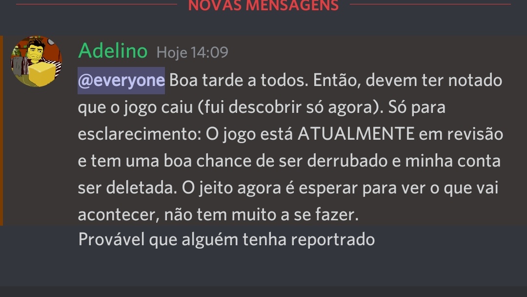 Sim Minha Conta foi Deletada no Roblox 