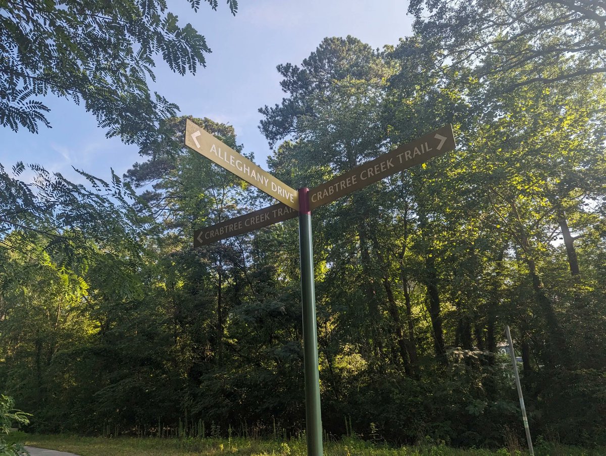 Great morning to get out before the steam start.  Lots of people, biking, walking, and cycling going toward Crabtree Creek Mall.