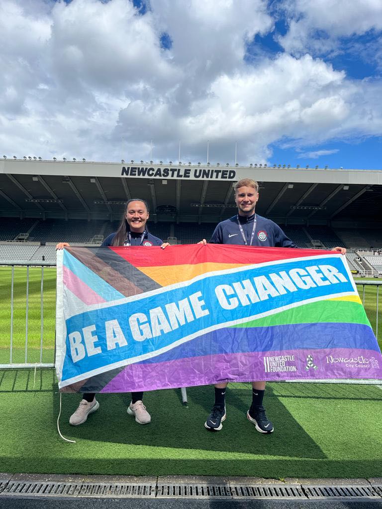 SchoolBenfield's tweet photo. Our very own Ms McKenna and Mr Mitchell joining the #GameChanger campaign. Their focus is to encourage people in Benfield and the wider community talk openly about mental health and to provide tips on how to improve your physical and mental wellbeing. https://t.co/rxjJoHAYw6