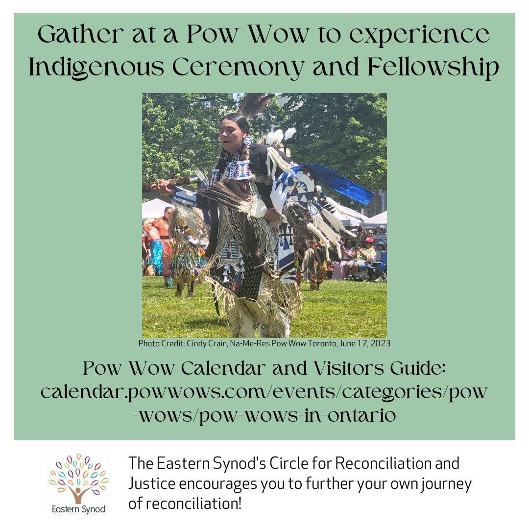 In your own journey of truth and reconciliation, you may wish to consider attending a Pow-Wow this summer. Pow-Wows are cultural gatherings, and an important part of Indigenous identity and tradition for many First Nations communities. northernontario.travel/indigenous/pow…). #myelcic