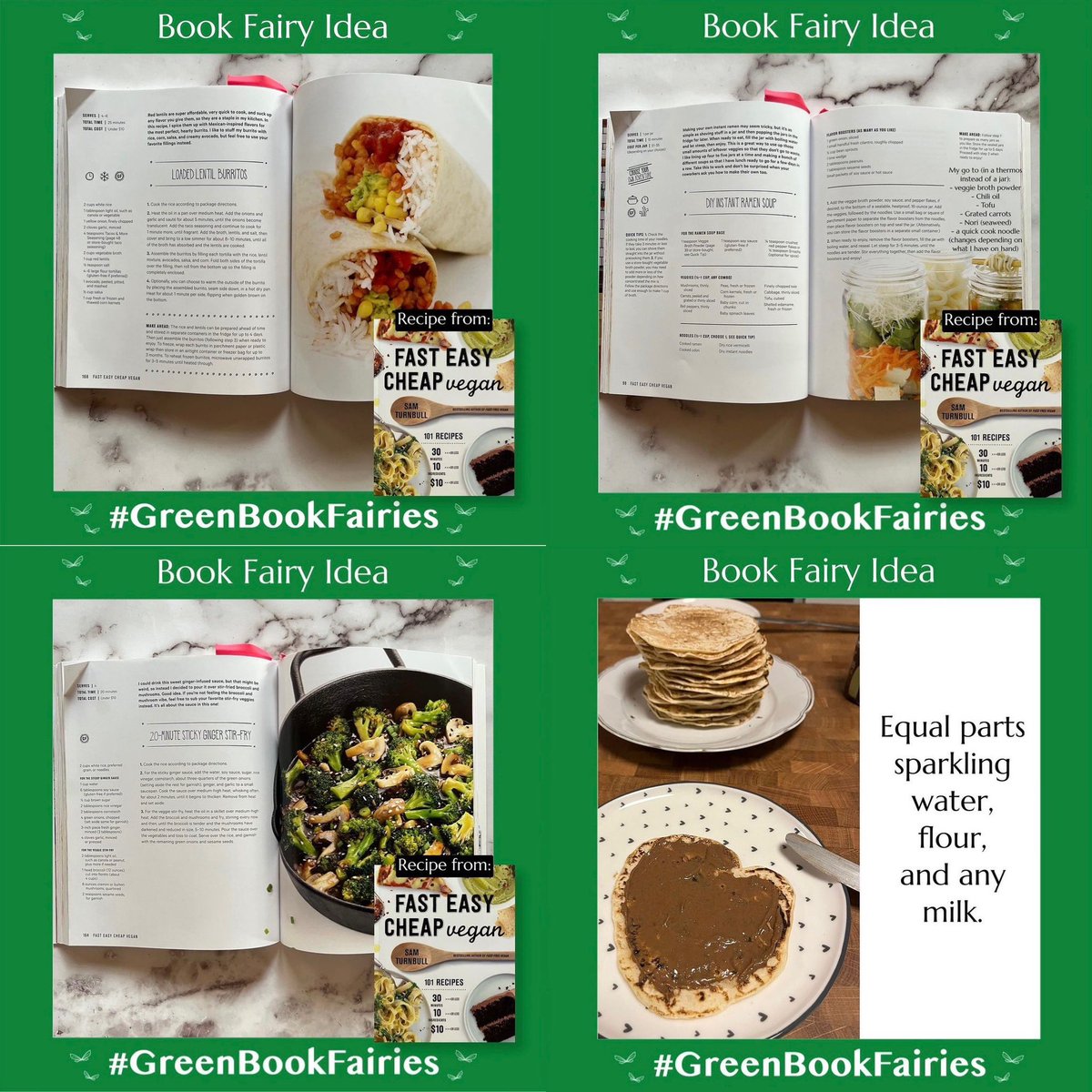 bookfairies_ct's tweet photo. Today the #GreenBookFairies are talking about plant-based meals! 

Many people have started switching out some of their meat based meals for vegetarian or vegan ones as more and more is known and shared about the high carbon footprint of meat.

#IBelieveInBookFairies #recipes https://t.co/FPA83BSitu