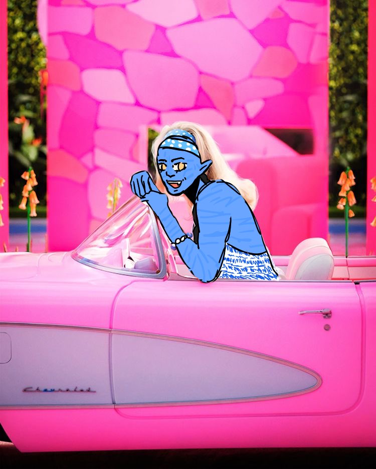 baby girl in the barbie world