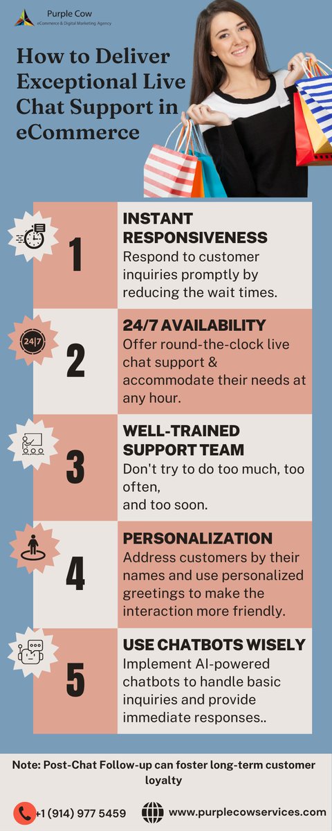 Tips and Tricks to boost your #eCommerce business!

#LiveChatSupport #CustomerServiceExcellence #eCommerceSuccess #LiveChatSupportUSA #eCommerceTips #CustomerServiceExcellence #OnlineShopping #eCommerceSuccess #DigitalCustomerExperience #RealTimeSupport #MUB #PCIS #PurpleCow