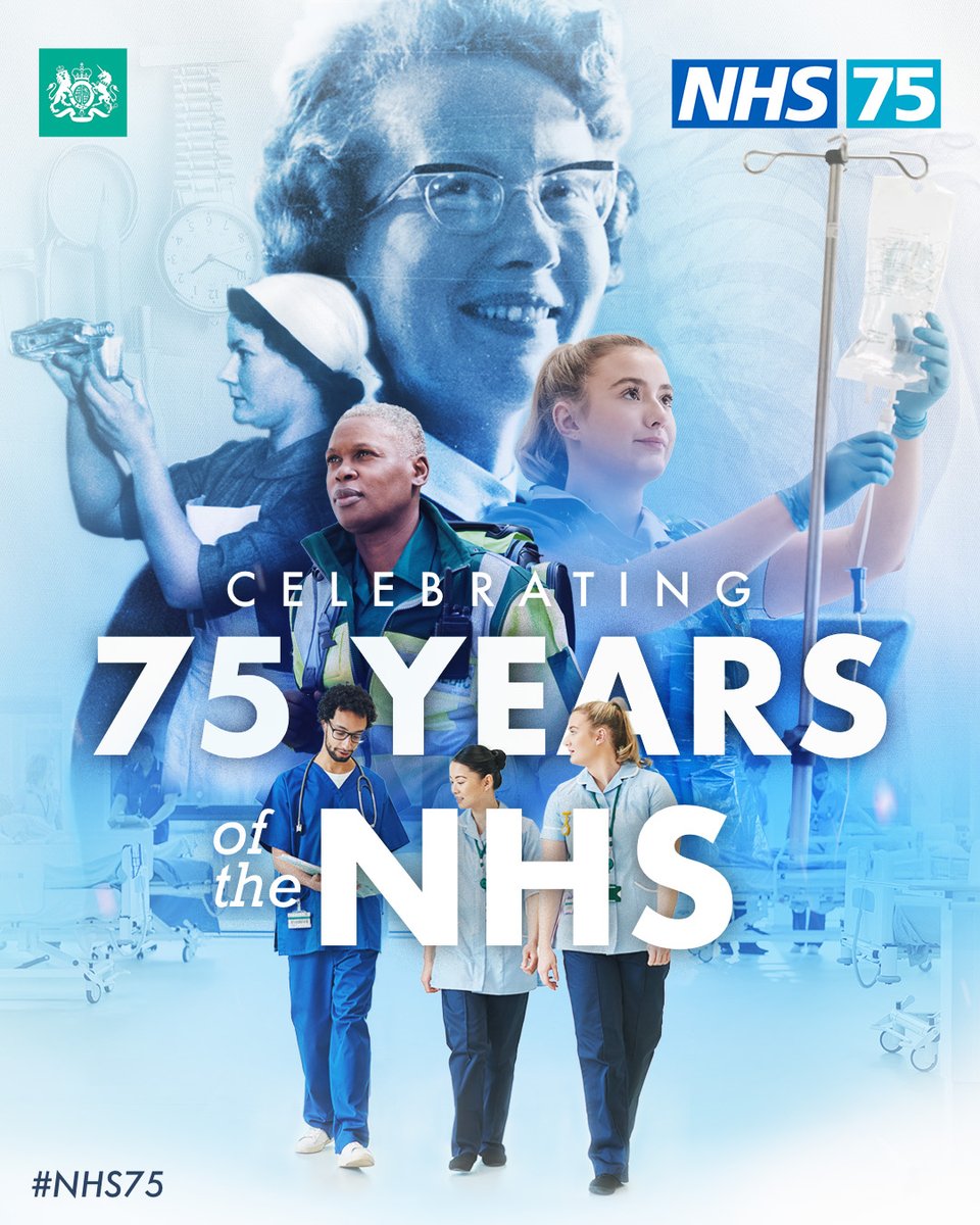 🎉 Today we're celebrating the NHS and its staff for everything they've achieved over the past 75 years.

Always evolving, adapting and innovating to keep people healthier for longer.

#NHS75