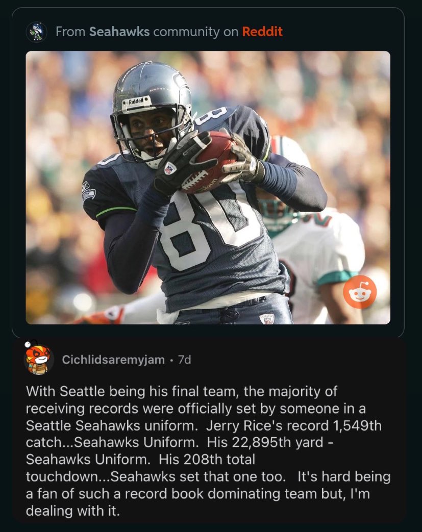 RT @vountee: Seahawks Legend Jerry Rice is actually canon https://t.co/i8qNkZuNus