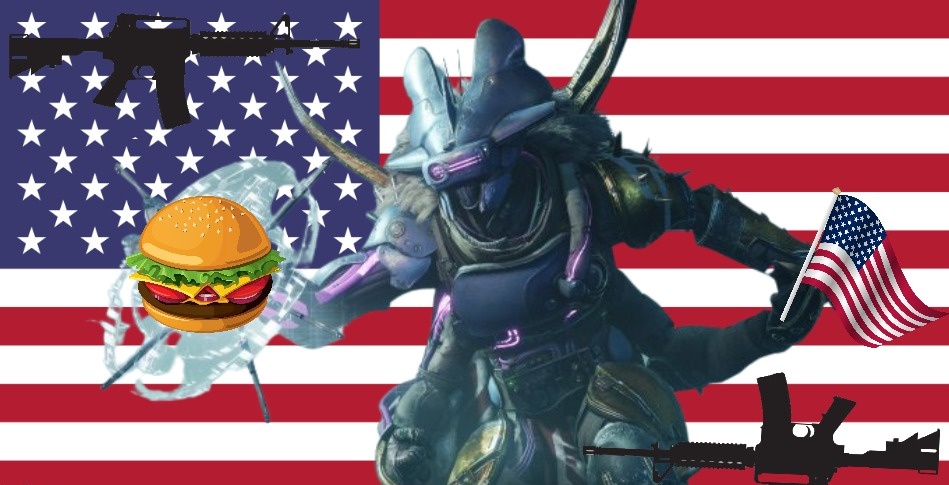 gammaknight1's tweet image. Happy 4th of July everyone! Today is a day to remember how amazing America is, and that every destiny character canonically loves the USA and freedom! USA! USA! USA! 🇺🇲🇺🇲🇺🇲🙌🙌🙌#Destiny2AOTW