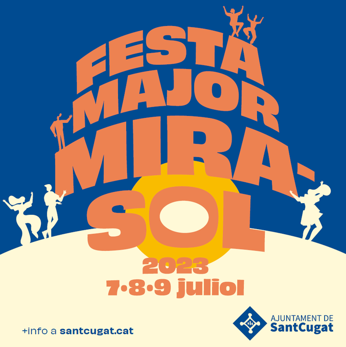 🥳Ya está aquí la Fiesta Mayor 2023 de #Mirasol 
📷En este enlace tienes el detalle de horarios y actividades: 
santcugat.cat/files/651-1973…
📷 ¡No te la pierdas! 7,8 y 9 de julio
#fembarri #santcugat #cultura #mirasol #fmmirasol