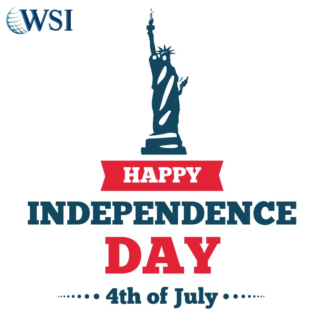 Here's to the red, white, and blue!

Happy #4thOfJuly from #WSIOptimizedWebSolutions! As we celebrate our nation's independence, we wish you all a safe and fun-filled holiday 🎆