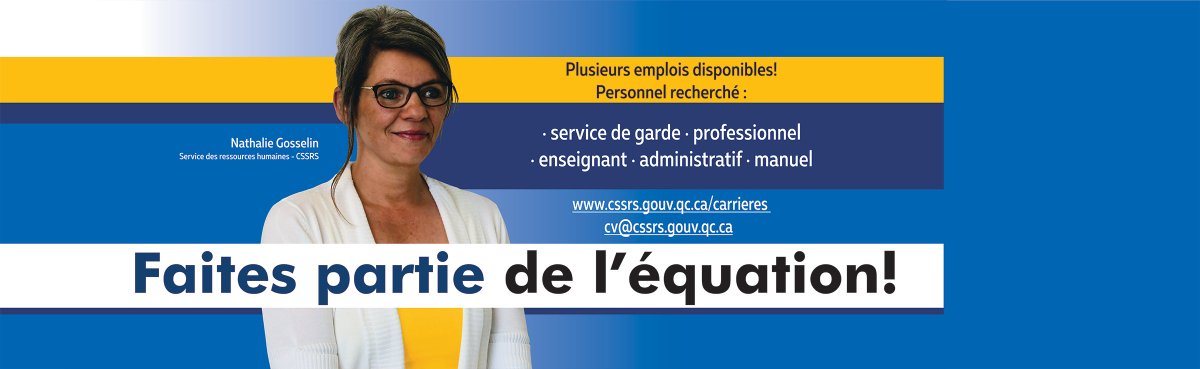 CSSsherbrooke's tweet image. ÉVÉNEMENT DE RECRUTEMENT | Prenez rendez-vous dès maintenant pour une entrevue du 7 au 18 août 2023. Faites partie de l’équation. cssrs.gouv.qc.ca/carrieres  #Emplois #Sherbrooke