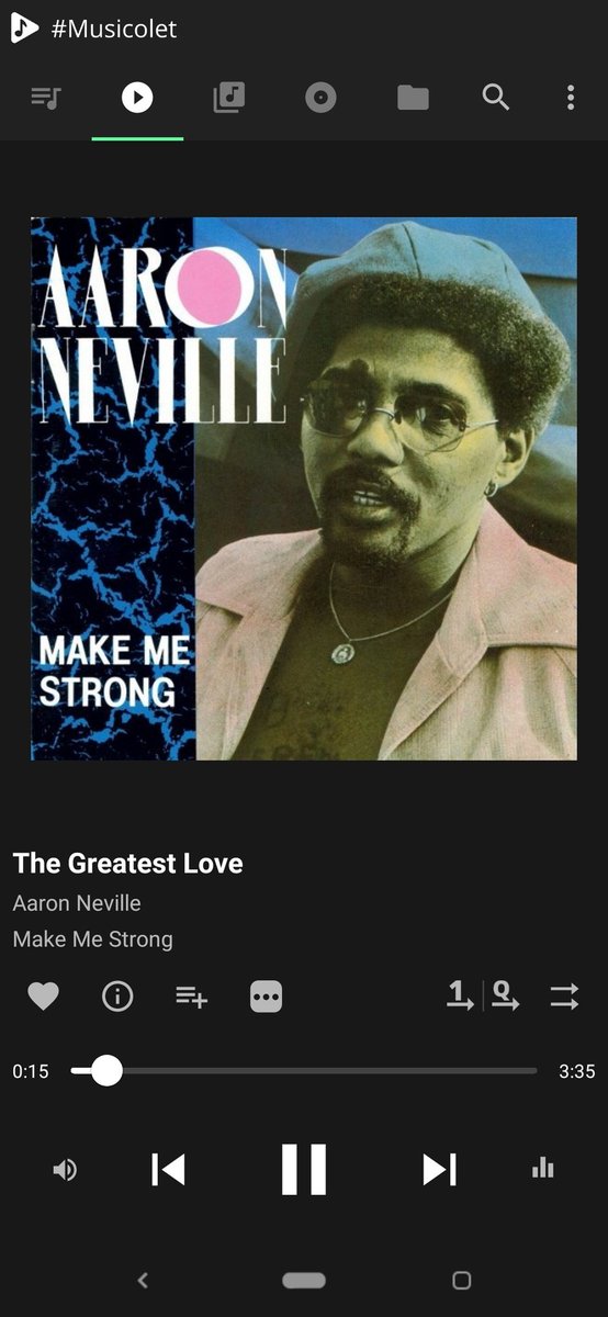 Escuchando #TheGreatestLove de #AaronNeville en #musicolet…