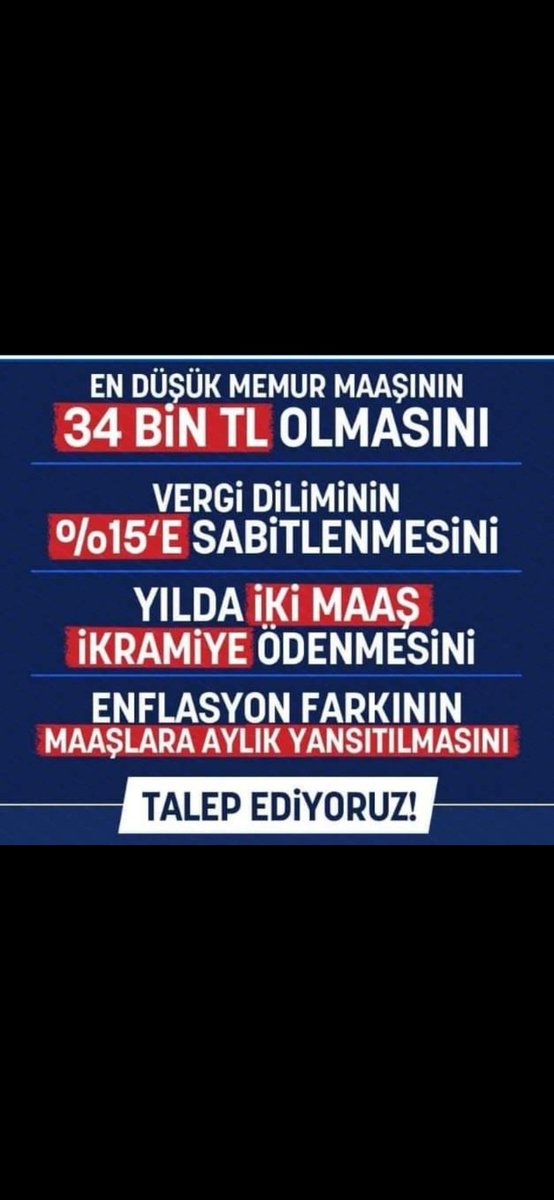 -Memur taban aylığın yukseltilmesi
-Tek kalem de maaşların  verilmesi

#MemuraİtibarZammı