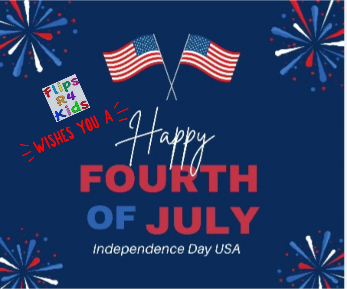 FlipsR4Kids's tweet photo. ❤🇺🇸💙 Happy 4th of July Flips' family ❤🇺🇸💙 https://t.co/Ti9UDGWHVg