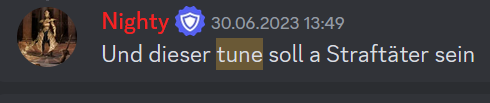 speergruesse's tweet photo. "Tune" heißt jetzt übrigens "Nighty". Und kuschelt weiterhin mit dem Klonterer.
Dass der sich wirklich nicht gelöscht hat - TROTTEL.
(Für den nächsten Nickwechsel: 394476324430807061)
#abklontern #drachenlord https://t.co/Z9i3FPhlmL