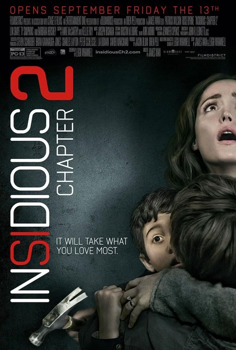 EugWSerra's tweet photo. On September 13, 2013, Insidious: Chapter 2 was released! #InsidiousChapter2 #PatrickWilson #RoseByrne
#LinShaye #TySimpkins #BarbaraHershey #JamesWan #LeighWhannell #AngusSampson #TomFitzpatrick #DanielleBisutti https://t.co/zvNbzldkrW