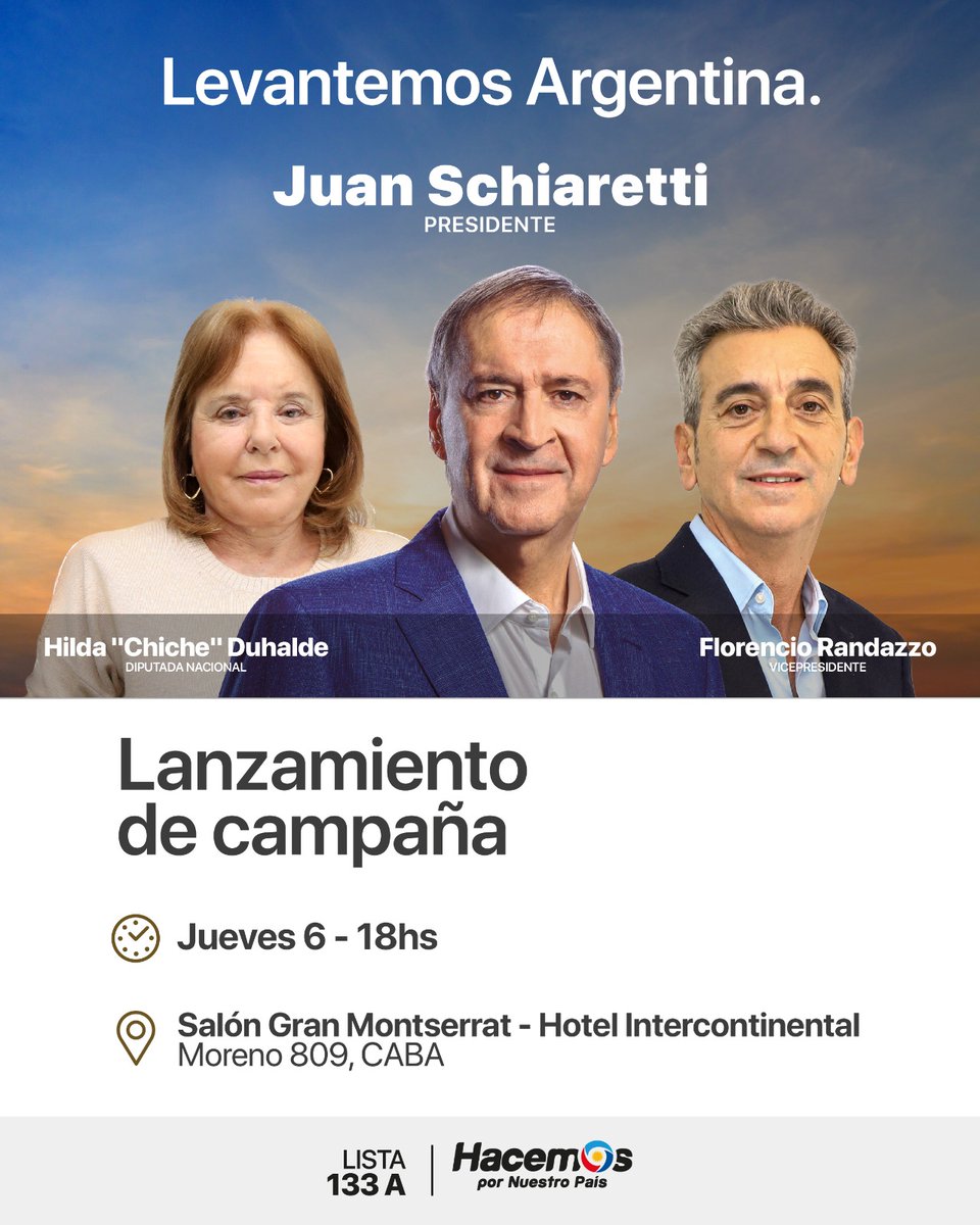 Compañeros/as el jueves será un gran día! 

#hacemospornuestropais 
#peronismo