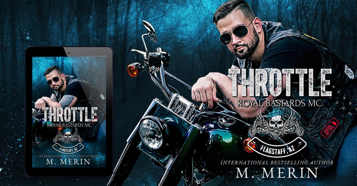 #NewRelease
Throttle by M. Merin
Royal Bastards MC Flagstaff, AZ Chapter
Available on Kindle Unlimited
Link: books2read.com/ThrottleRBMC
#mcromance #suspense