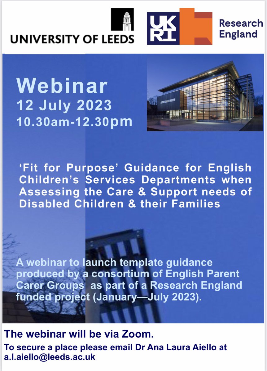 Important subject and webinar from @UniversityLeeds @Law_Leeds @UKRI_News you might want to be aware or share @KatieTraining @isabelle241212 @YvonneNewbold @NNPCF @soulcherry64 @contactfamilies @CBFdn