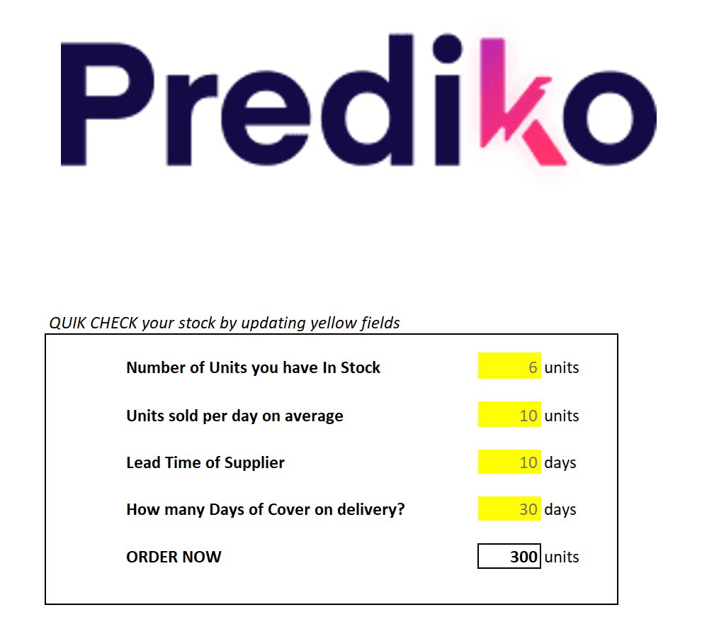 AnnaPyatko's tweet image. We have seen every use case under the sun now, with the inventory ordering. Time to give back;)

Brands - DM me to get access to a free Excel template with tips on ordering your inventory and a quick check tool for how much you should order now #shopify #inventorymanagement #dtc