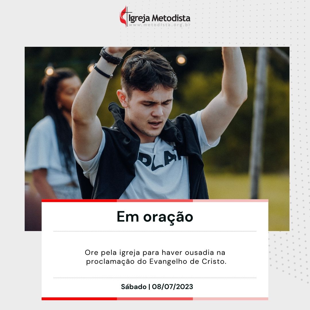#EmOração

Ore pela igreja para haver ousadia na proclamação do Evangelho de Cristo.

Acesse o nosso site e veja os pedidos de oração dessa semana.