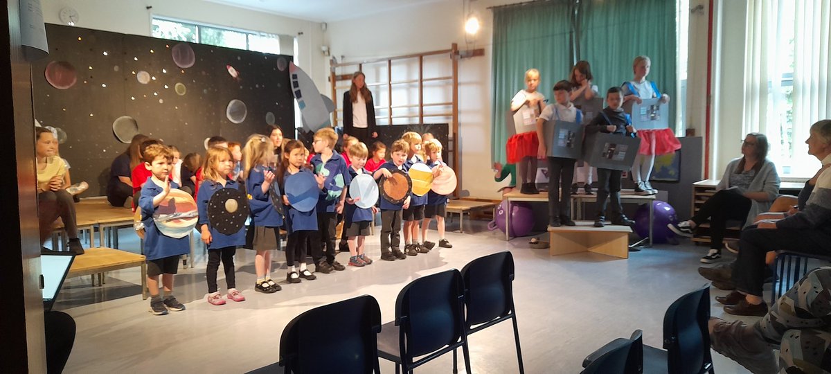 ysgolyfoel's tweet photo. Our dress rehearsal went so well. Thank you for coming. You are in for a treat tomorrow night.#FOEL #First kids in Space!! https://t.co/UH6kep5m3v