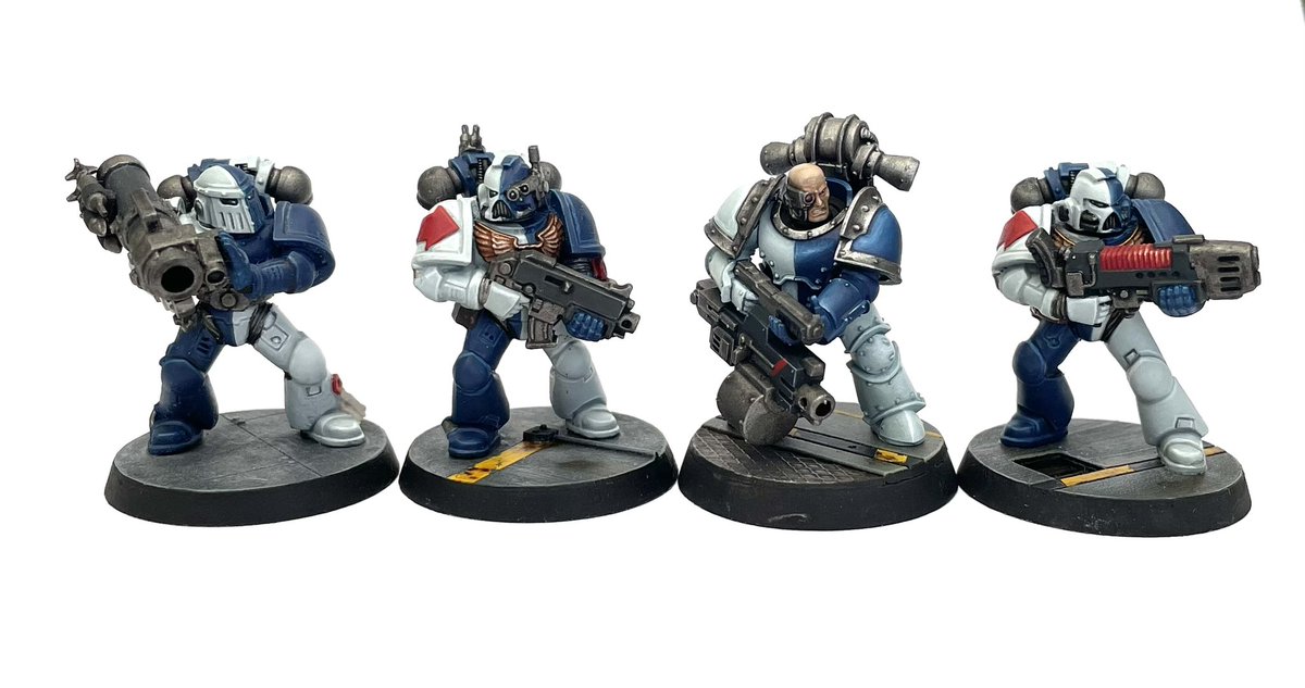 Tech_Type's tweet image. Found my old Novamarine killteam - I think they’re still valid? 6 guys with a choice of heavy? 
#WarhammerCommunity