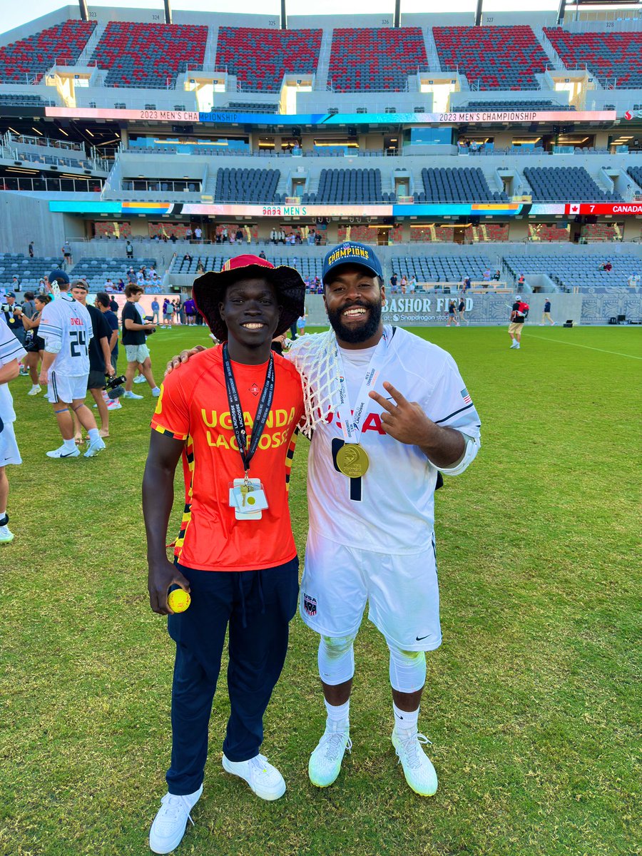 OgikGeorge's tweet photo. This was my first @WorldLacrosse but I was able to play because of my injury besides that’s I meet a lot of people who motivated and inspired me to work more thank before. Love you all ! https://t.co/rK3ohccO4C