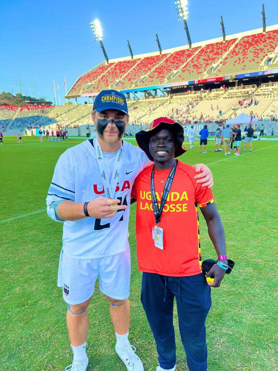 OgikGeorge's tweet photo. This was my first @WorldLacrosse but I was able to play because of my injury besides that’s I meet a lot of people who motivated and inspired me to work more thank before. Love you all ! https://t.co/rK3ohccO4C