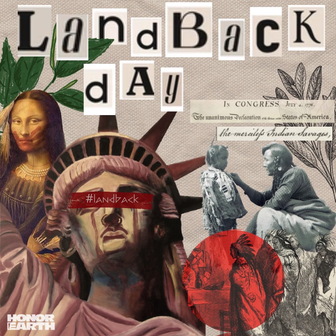 Today, we reclaim the Fourth of July as a day to expose the lies upon which this country was built. 

We recommit ourselves to the struggle for Landback: to organize, mobilize, educate, and stand unwaveringly in solidarity with Indigenous communities.

#HappyLandbackDay #Landback