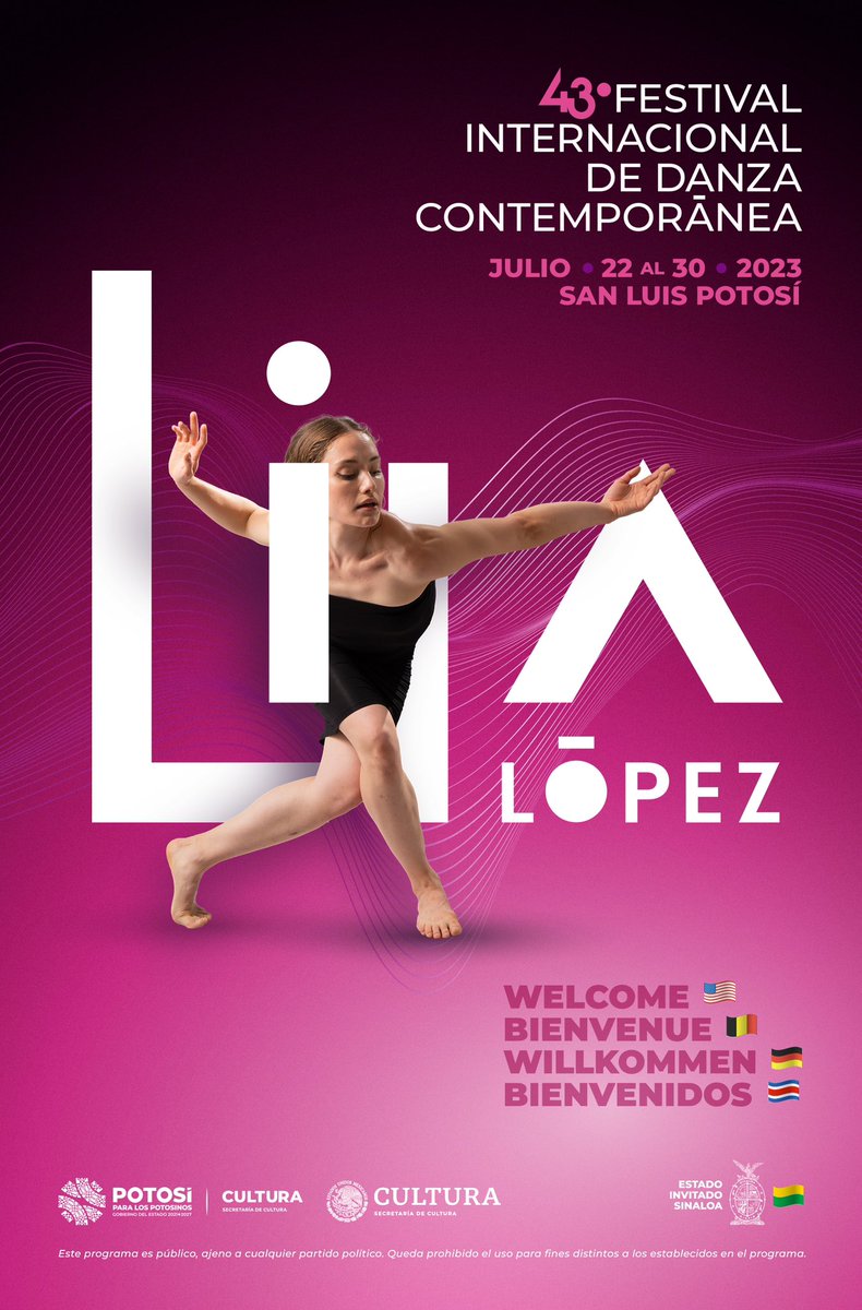 LilaLopezSLP's tweet photo. El Gobernador de @GobEdoSLP, @RGC_Mx, presenta el 43° Festival Internacional de Danza Contemporánea Lila López, en compañía de la Mtra. Elizabeth Torres Méndez, titular de @seculturaslp. 

Del 22 al 30 de julio, tradición y vanguardia dancística en el #LilaLópezFestival 💃 https://t.co/pxJt6Lju8C