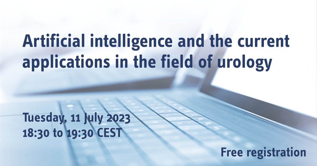 Experts @Cacciamani_MD @AliSerdarGozen @kahmed198 @pidebacker & @NicholasRaison will dive into current AI applications, possibilities & ethical considerations in urology. Join us in the new #UROwebinar next week! Register for free + get CME credit 👇 webinars.uroweb.org/EAU/webinars/1…