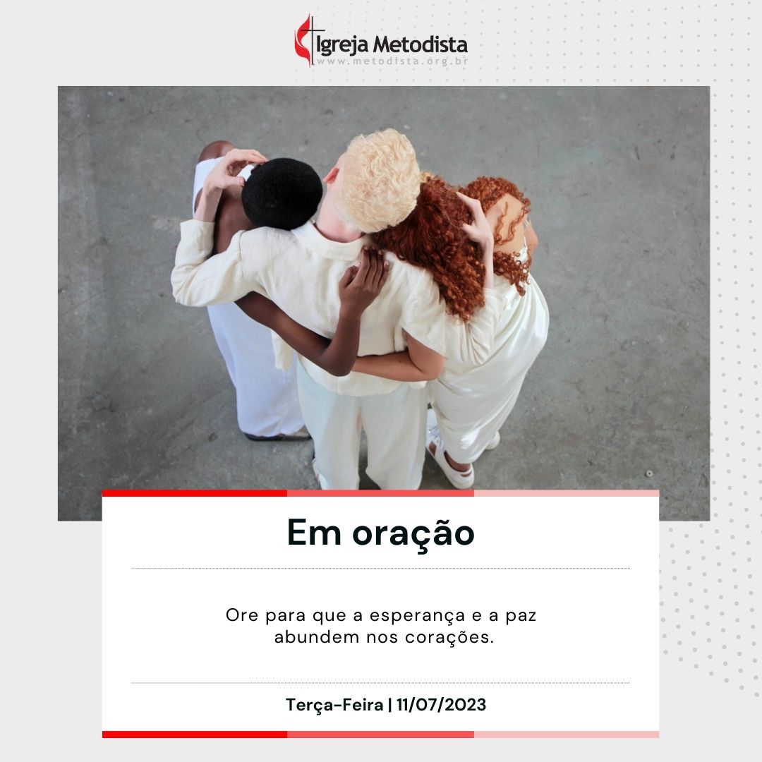 #EmOração

Ore para que a esperança e a paz abundem nos corações.

Acesse o nosso site e veja os pedidos de oração dessa semana.