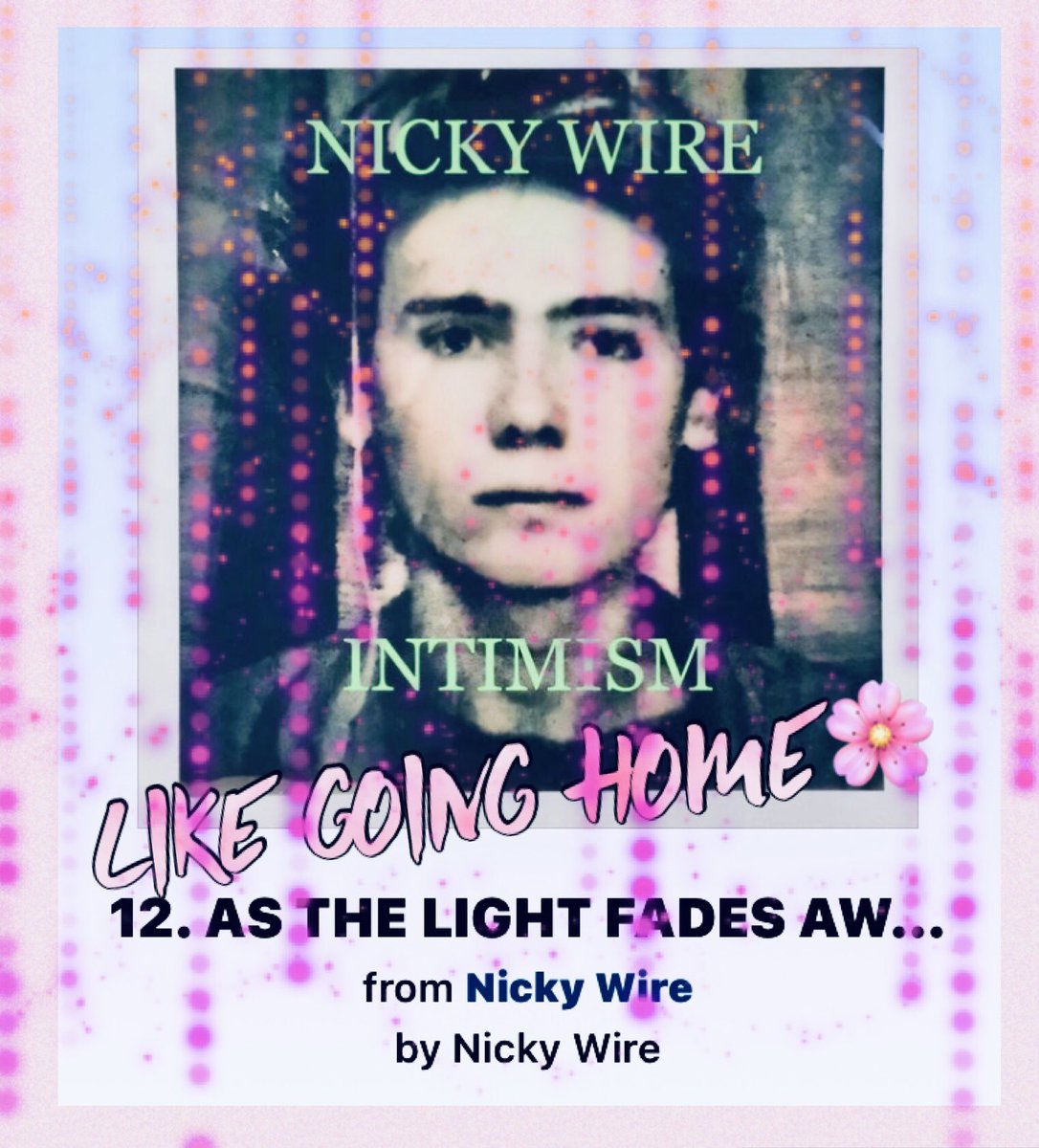 mjlongstaffe's tweet photo. Always loved IKTZ by #NickyWire since my friend sent me a copy just after it’s release. But this is something else, it feels like coming home🌸
#Intimism #solono2 #NickyWire #manics @Manics 
@Bandcamp https://t.co/LblcGsRFl4